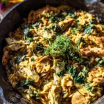 Spinat-Artischocken-Hähnchen-Orzo in 25 Minuten