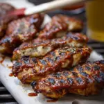 Würzige BBQ-gegrillte Hähnchenbrust