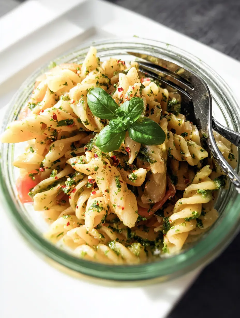 Zitronen-Basilikum-Pasta-Salat