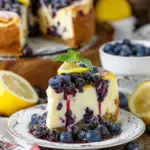 Zitronen-Blaubeer-Käsekuchen