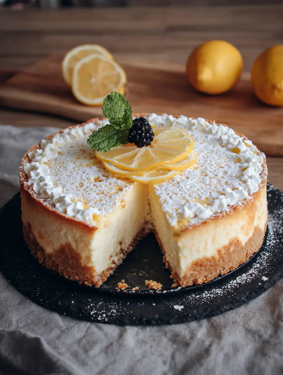 Zitronen-Käsekuchen ohne Backen