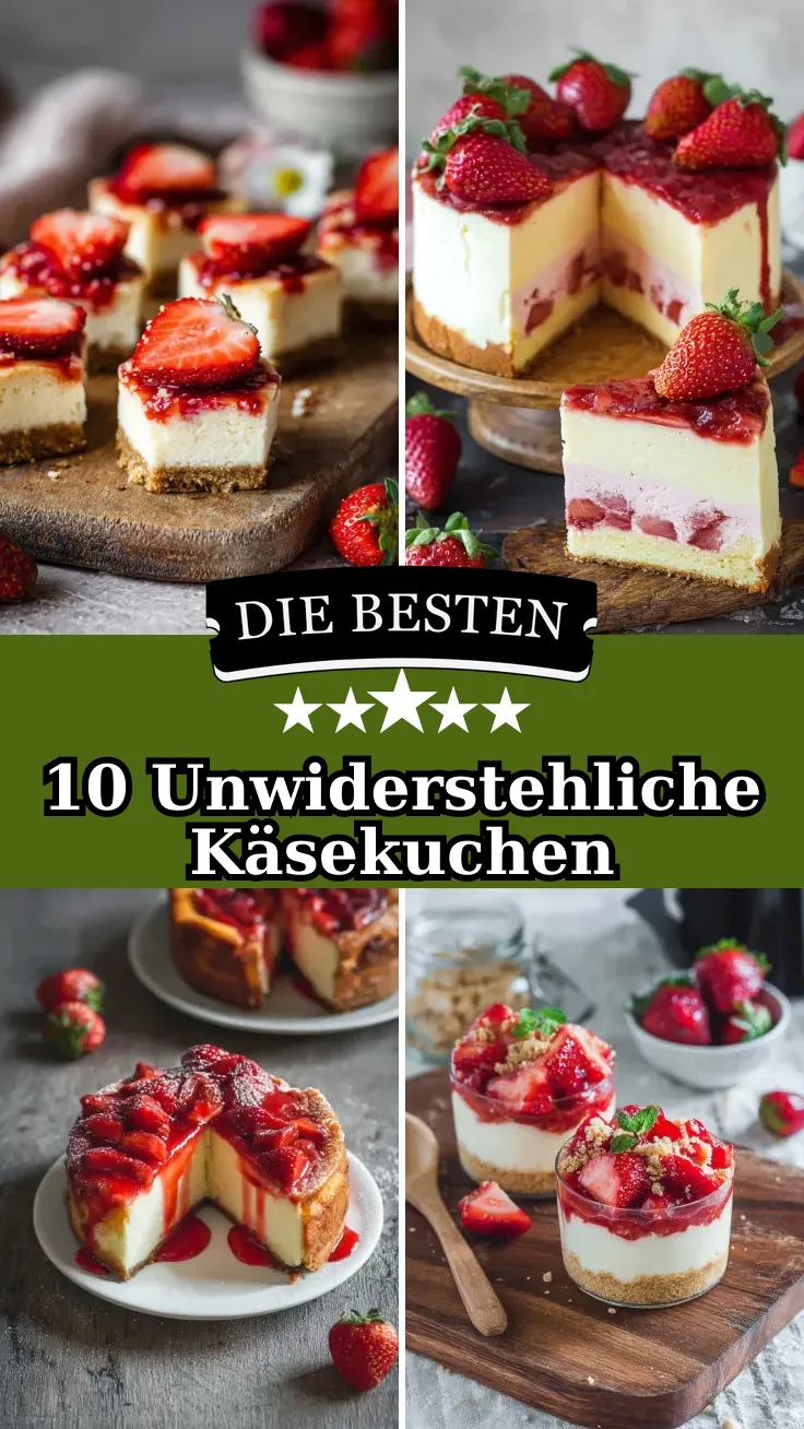 10 Erdbeer Käsekuchen Rezepte zum Verlieben