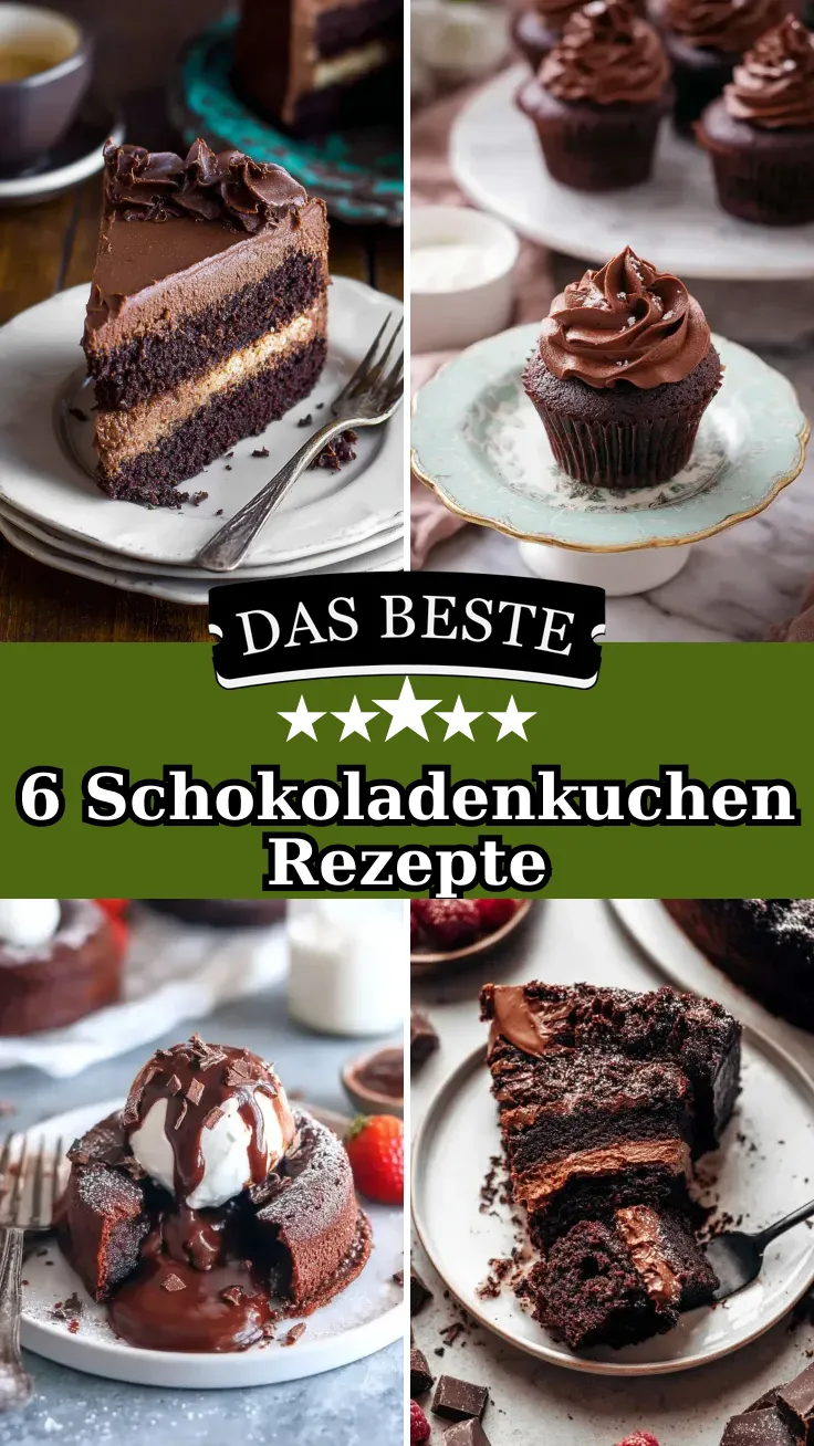 6 unwiderstehliche Schokoladenkuchen Rezepte zum Nachbacken