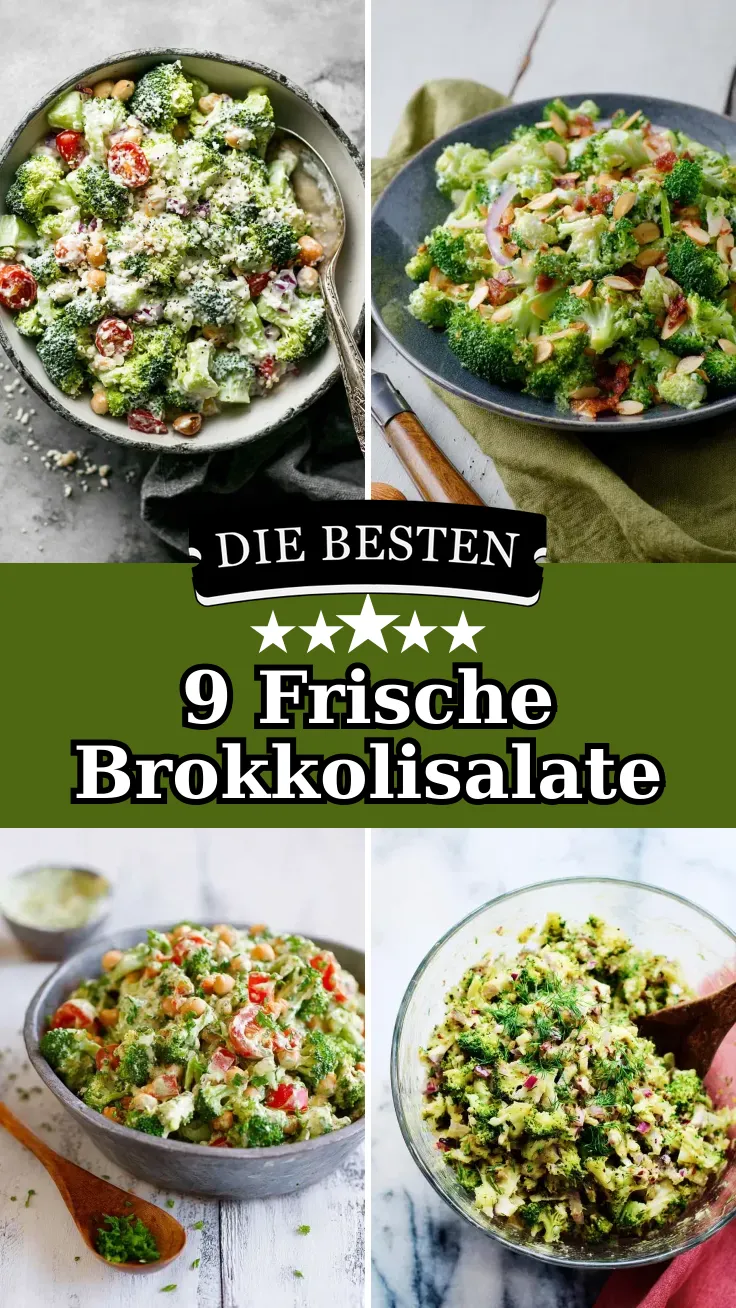 9 herzhaft-frische Brokkolisalat Rezepte zum Genießen