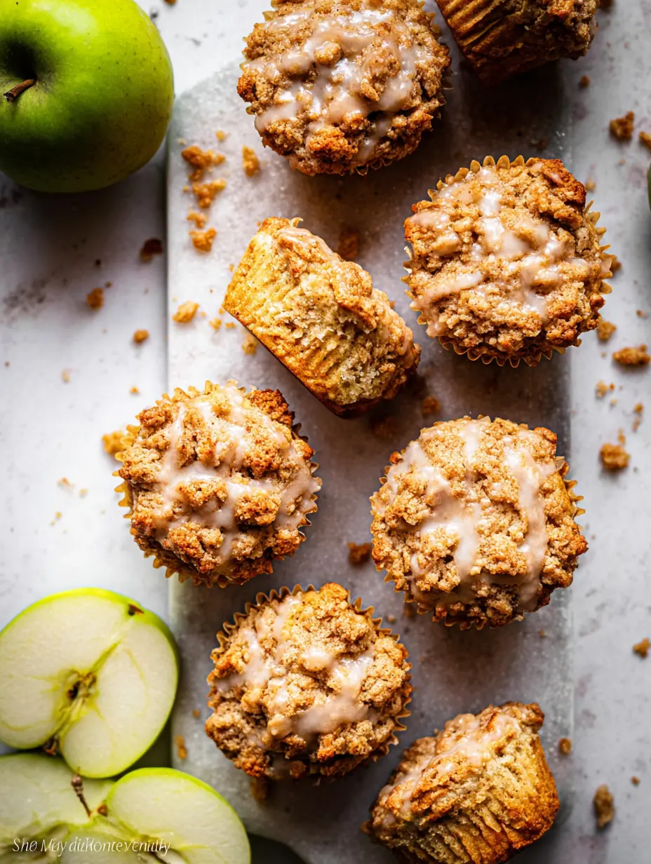 Apfel-Crisp Muffins