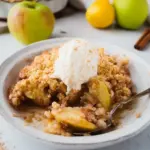 Apfel-Crisp ohne Haferflocken