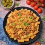 Cremige Rotel Rindfleisch Pasta