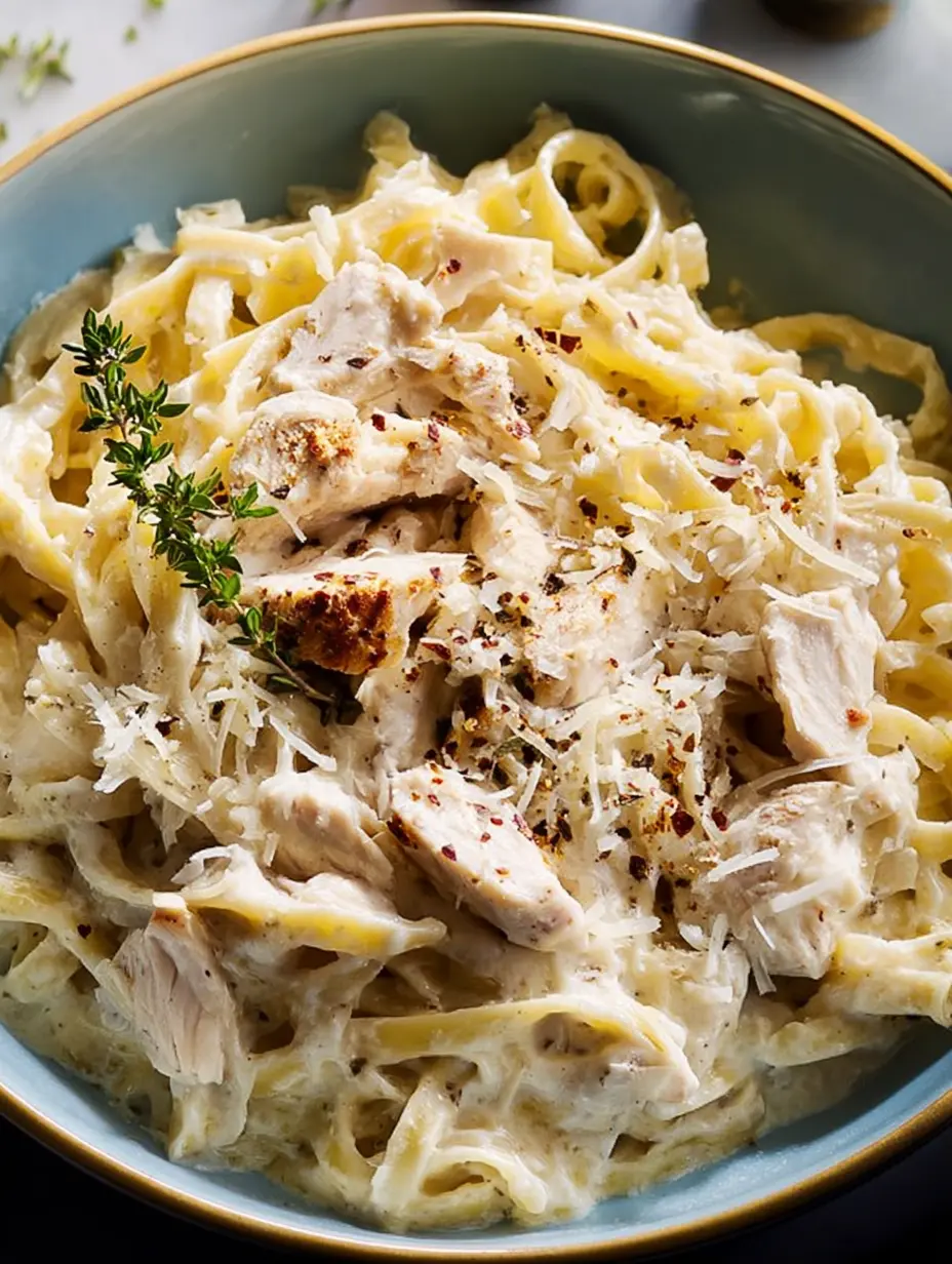 Crockpot Hähnchen Alfredo