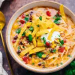 Crockpot Hähnchen Tortilla Suppe