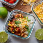 Die einfachste Chicken Burrito Bowl für Meal Prep