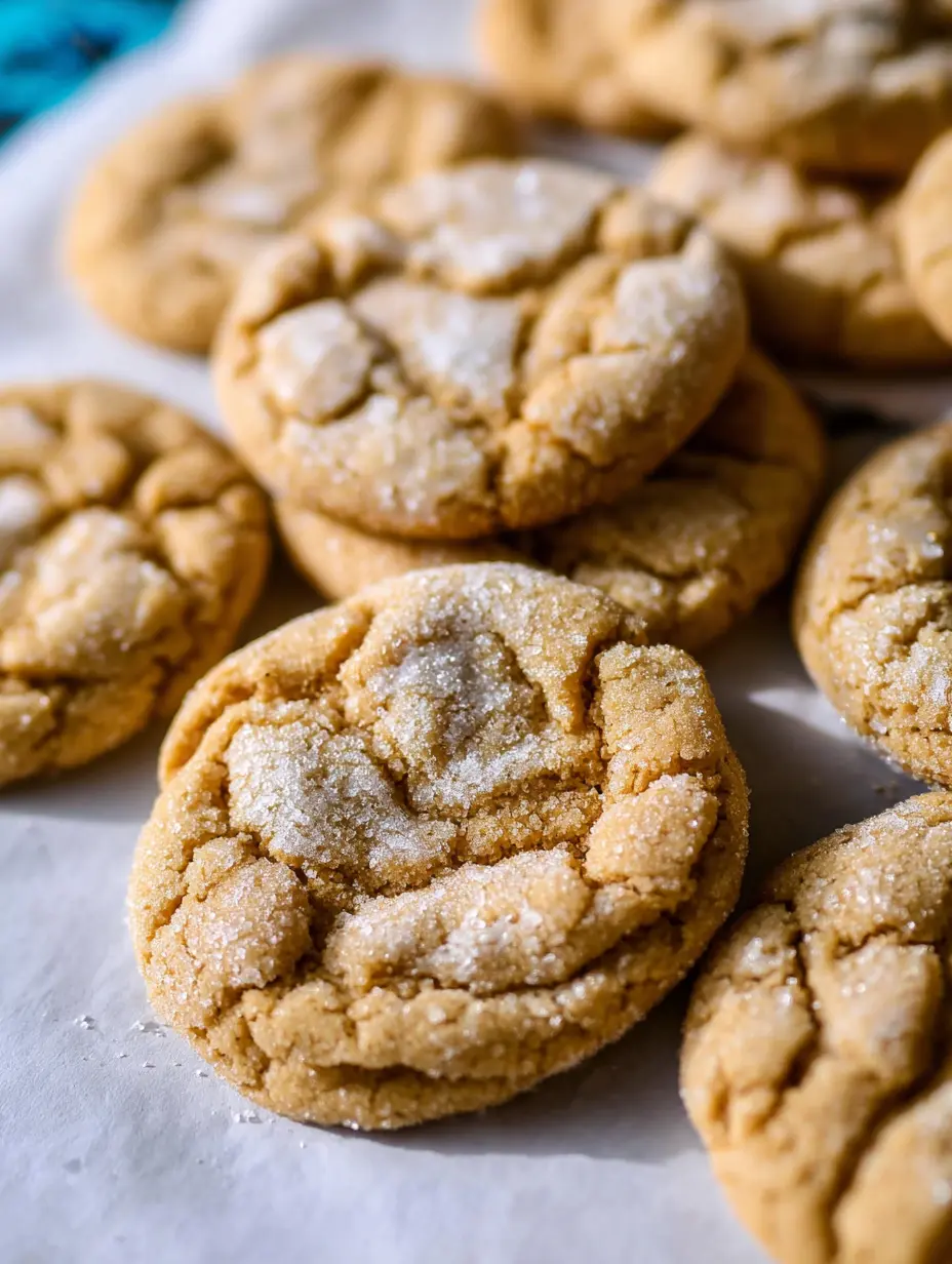 Erdnussbutter-Crinkle-Kekse