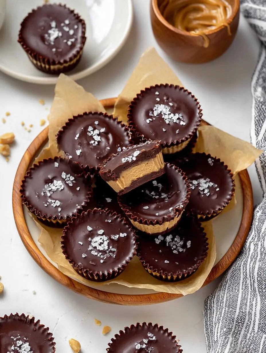 Erdnussbutter Protein Cups