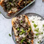 Hackfleisch-Philly-Cheesesteak Meal Prep (25 Minuten)