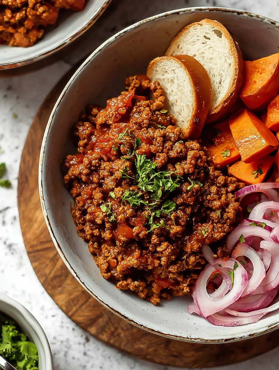 Hackfleisch Sloppy Joe Meal Prep