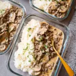 Hackfleisch Stroganoff Meal Prep