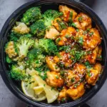 Honig-Knoblauch-Hähnchen Meal Prep