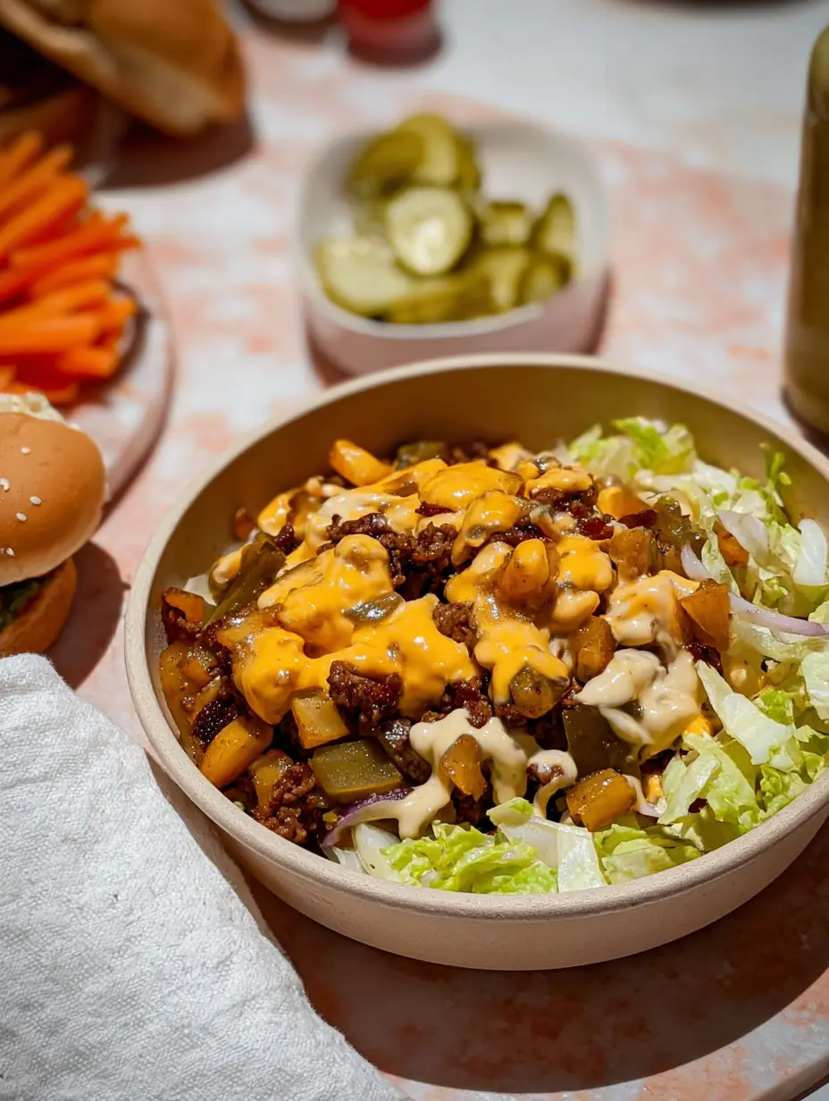 In-N-Out Stil Burger Bowl