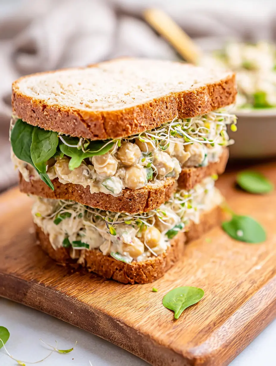 Kichererbsen-Salat-Sandwich