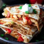 Klassische Hähnchen-Fajita-Quesadilla