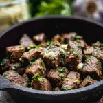 Knoblauchbutter Rindfleischstücke