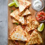 Knusprige Hähnchen-Quesadilla aus der Pfanne