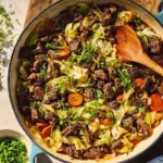 Kohl Rindfleisch Pfanne