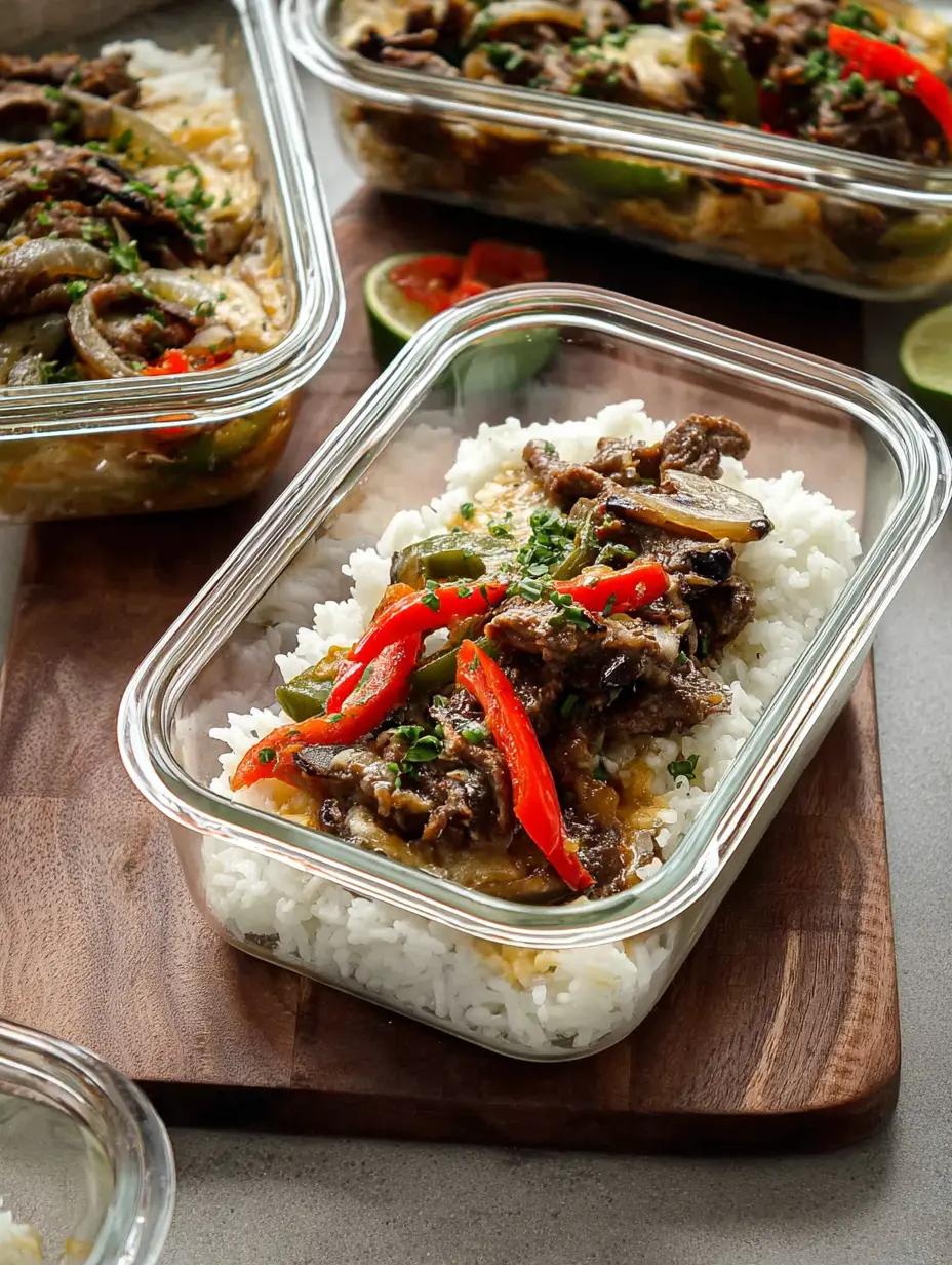 Meal-Prep Philly-Cheesesteak-Bowls