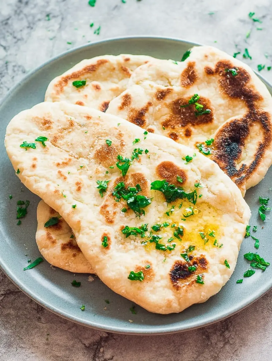Naan-Brot mit 2 Zutaten (glutenfrei)