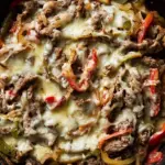 One Pan Philly Cheesesteak Pfanne (Low Carb, 20 Minuten)