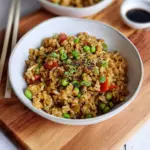 Pflanzlicher gebratener Reis