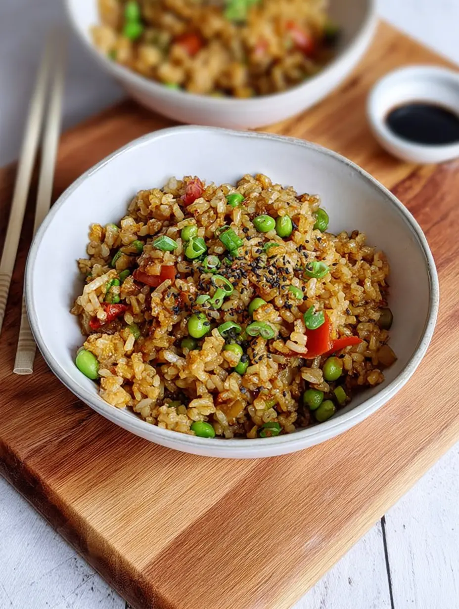 Pflanzlicher gebratener Reis