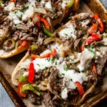 Philly Cheesesteak vom Blech