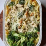 Proteinreiches Chicken Alfredo Meal Prep