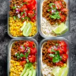 Putenhackfleisch Taco Meal Prep
