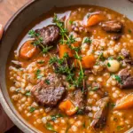 Rindfleisch Gersten Suppe