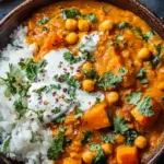 Süßkartoffel-Kichererbsen-Curry