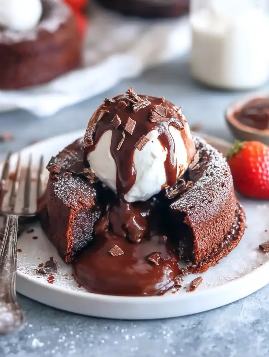 Schokoladen-Lava-Kuchen