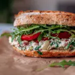 Spinat-Artischocken-Weiße-Bohnen-Sandwich (27 g Protein)