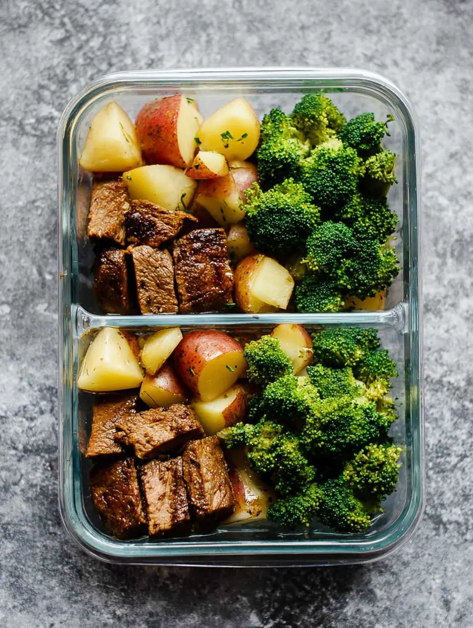Steak und Kartoffeln Meal Prep