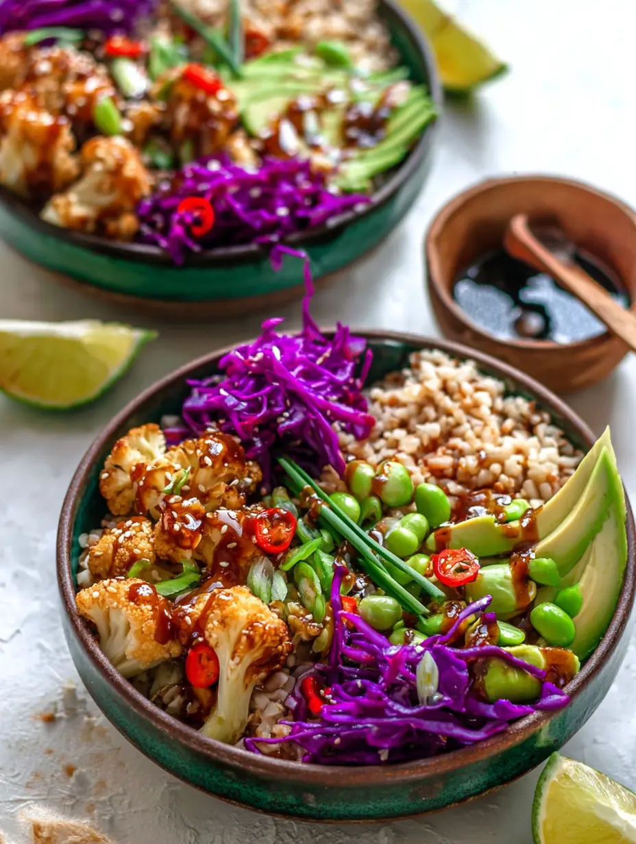 Teriyaki-Blumenkohl-Power-Bowls (glutenfrei)