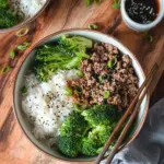 Teriyaki Hackfleisch Bowls (20 Minuten Rezept!)