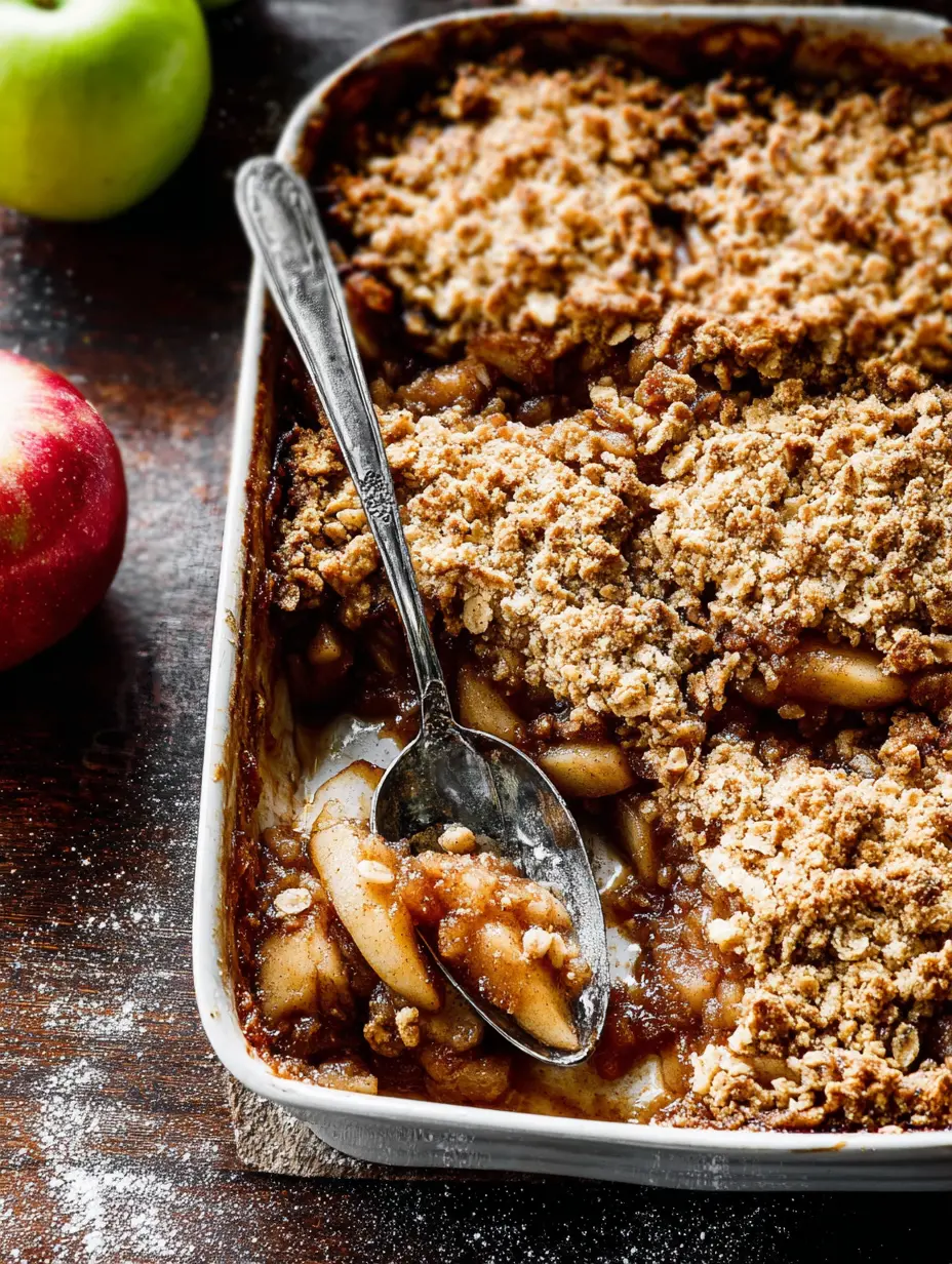 Traditioneller Apfel-Crisp