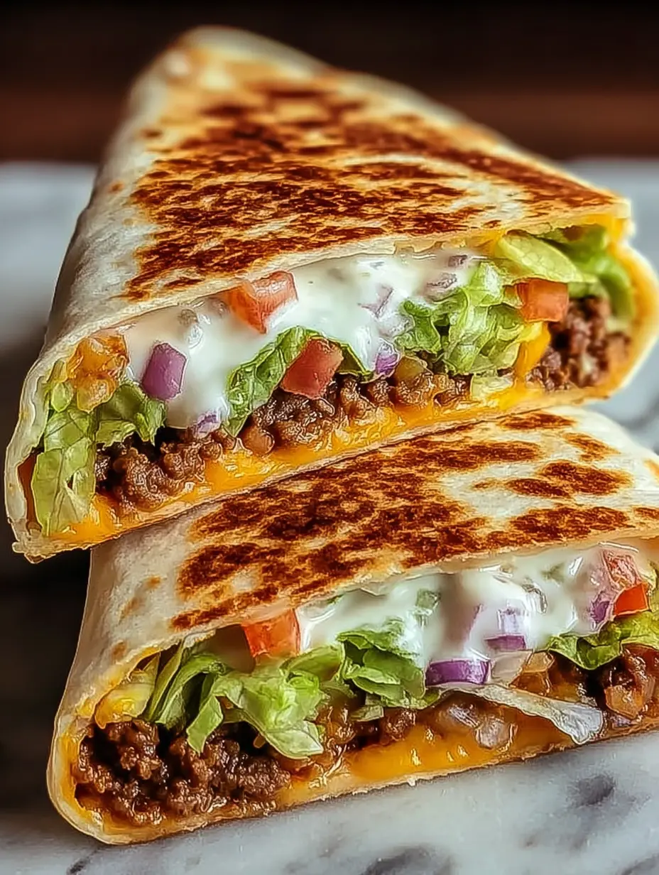 Einfacher Crunchwrap Supreme (knusprig & käsig)