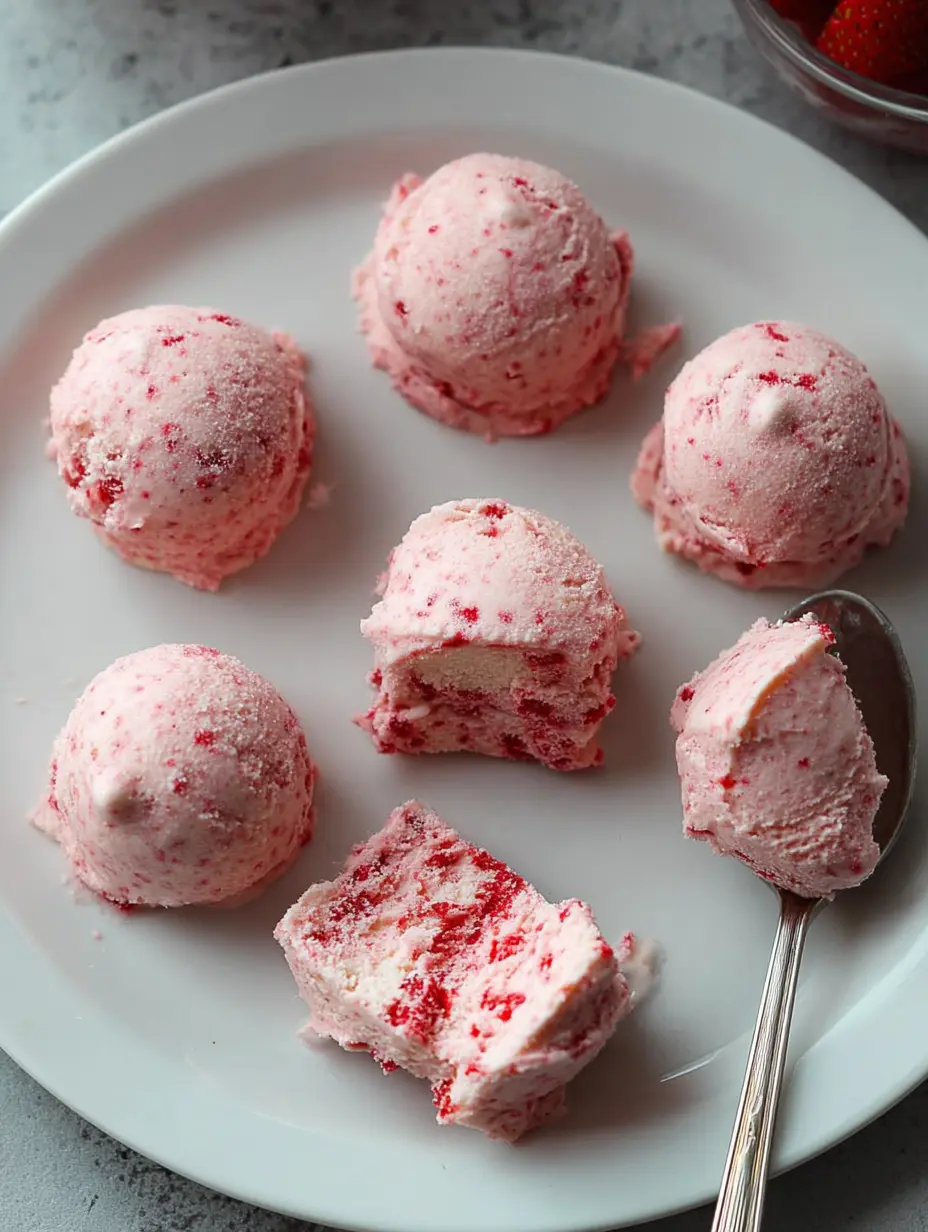 Erdbeer-Käsekuchen-Fat-Bombs (4 Zutaten)