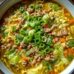 Gemütliche One-Pot Egg Roll Suppe