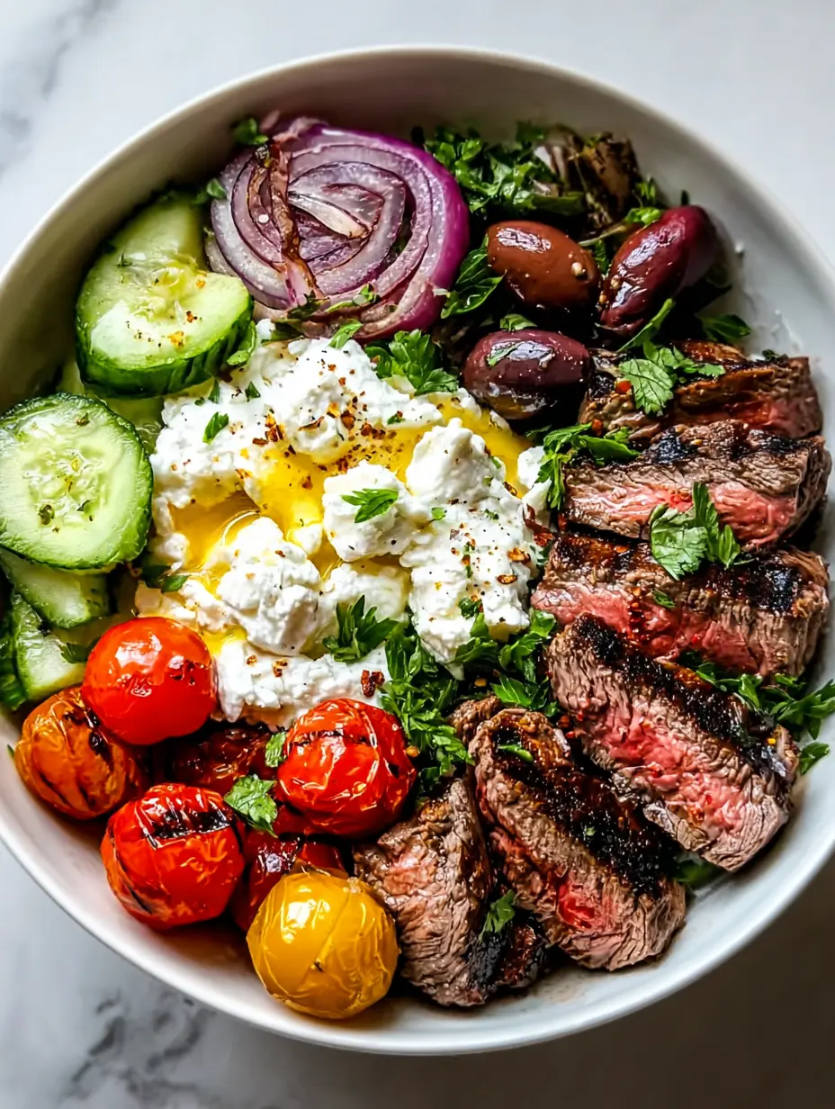Mediterrane Steak-Bowl