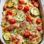 Mediterraner Hähnchen-Zucchini-Auflauf
